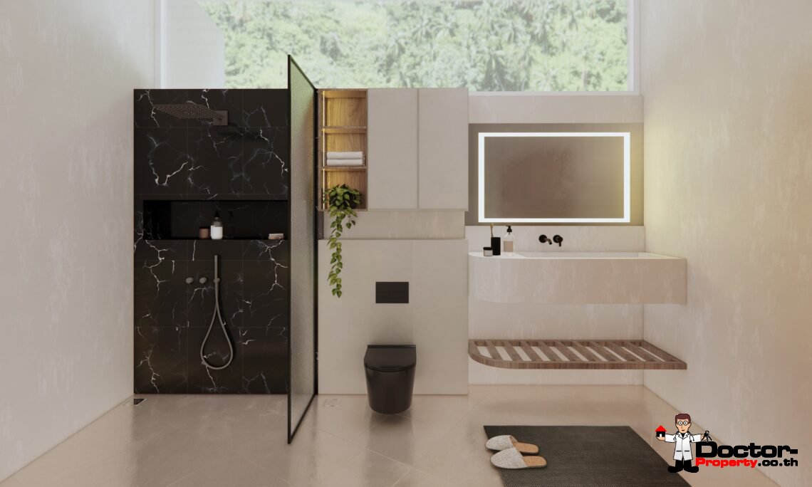 Tropical 3-4 Bedroom Pool Villa with Sea View in Lamai, Koh Samui – For Sale